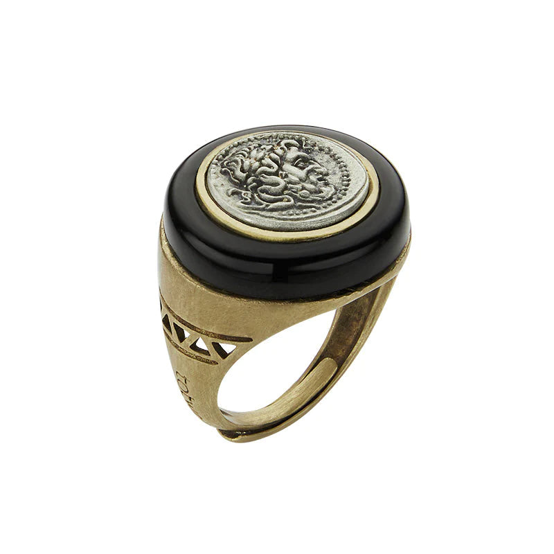 totwoo MEET Greek Coin Smart Ring - Circle and Luck Company