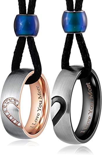 C&amp;L Mood Ring Necklaces - Circle and Luck Company